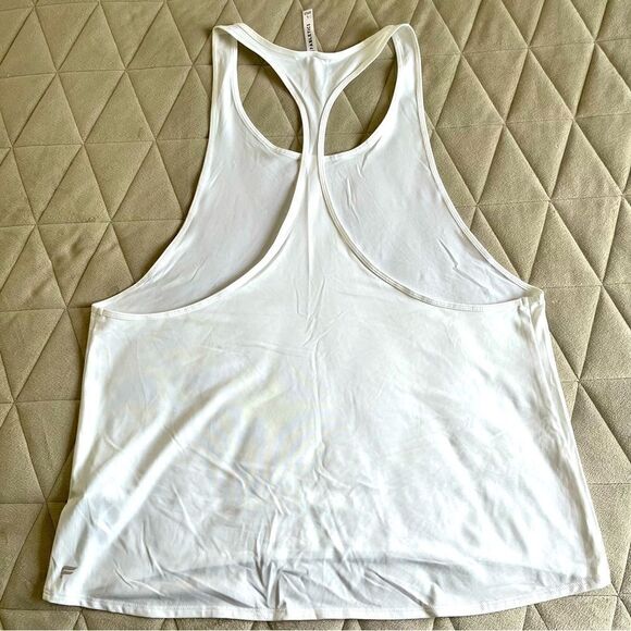 NEW Fabletics Peggy Tank *Retired Style* Racerback Relaxed Fit Tank, White Large - Picture 11 of 14
